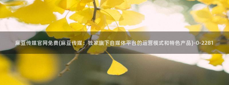 麻豆传媒原创官网：麻豆传媒官网免费(麻豆传媒：独家旗下自媒体平台的运营模式和特色产品)